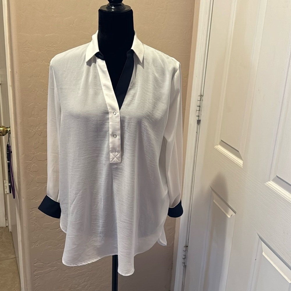 Semi sheer blouse